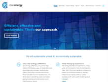Tablet Screenshot of clearenergy.com